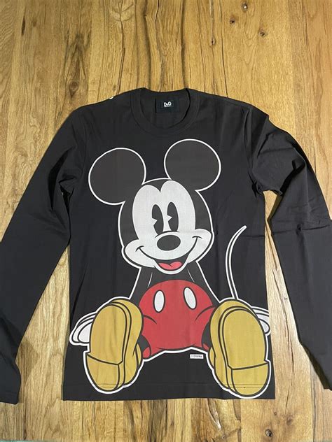 D&G Dolce E Gabbana Mickey Mouse Rare Run Shirt .